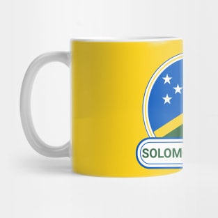 Solomon Islands Country Badge - Solomon Islands Flag Mug